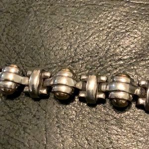 Bracelet. Sterling Silver. 18K Gold accents.